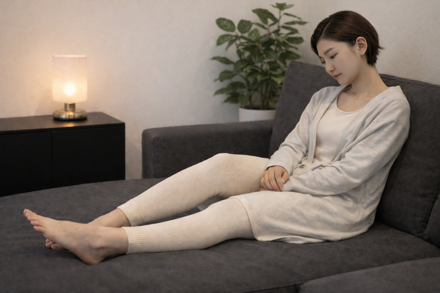 ウォッシャブルシルク レギンス