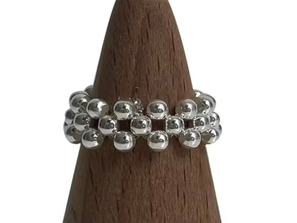 Silver Caviar Ring シルバーキャビアリング