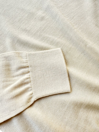 ウォッシャブルシルク 七分袖カットソー（ポートネック）