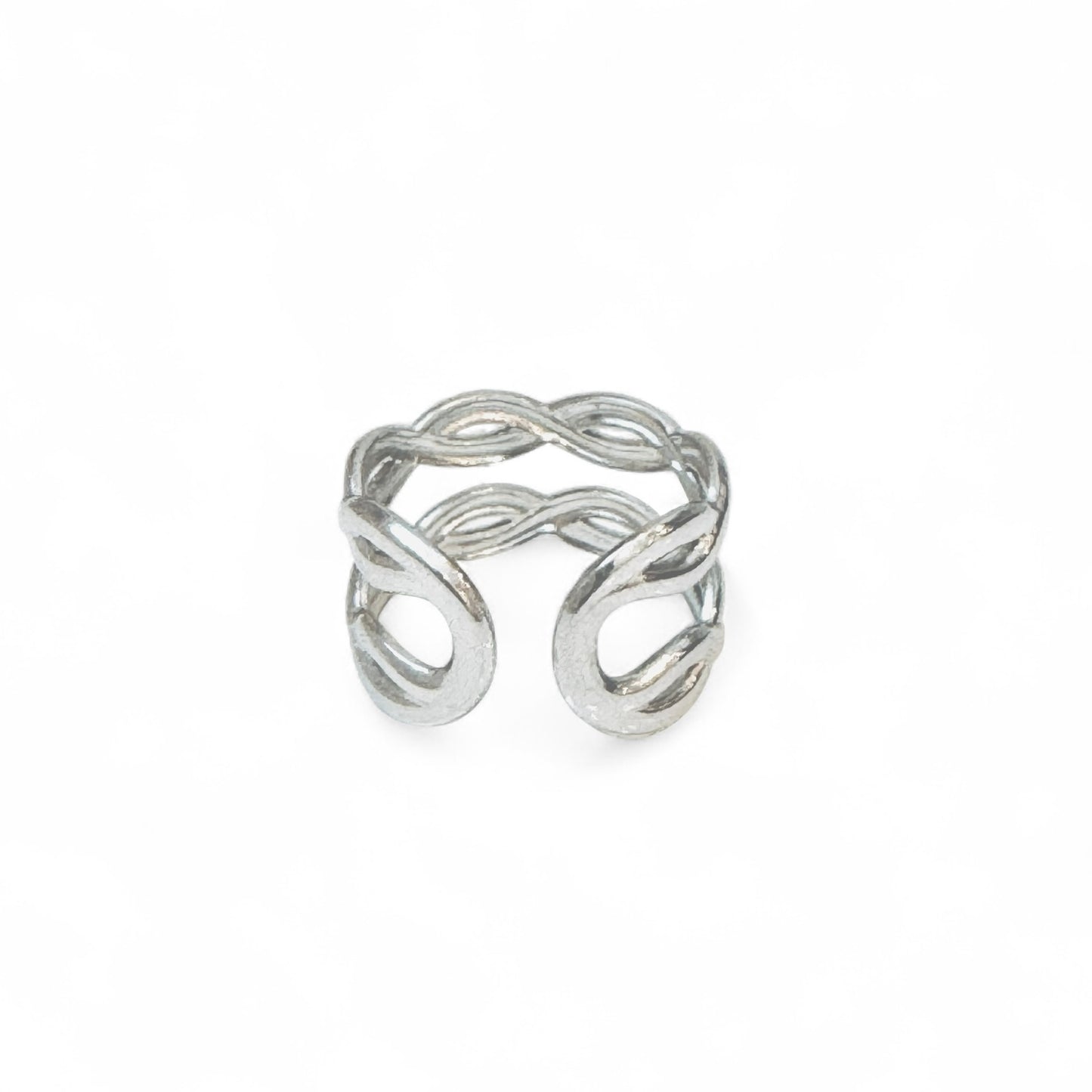 Double Flow Ring  ｜ダブルフローリング / イヤーカフ　2way 　金属アレルギー対応