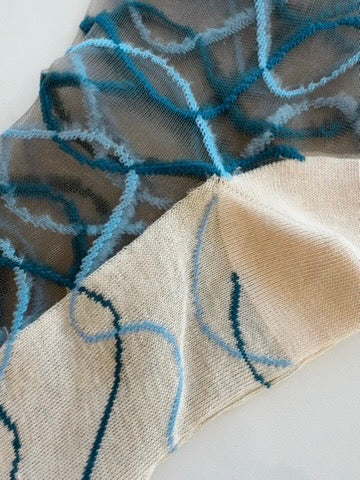 RIFLESSI BLEUE  Atelier St Eustach アトリエサンウスタッシュ ソックス