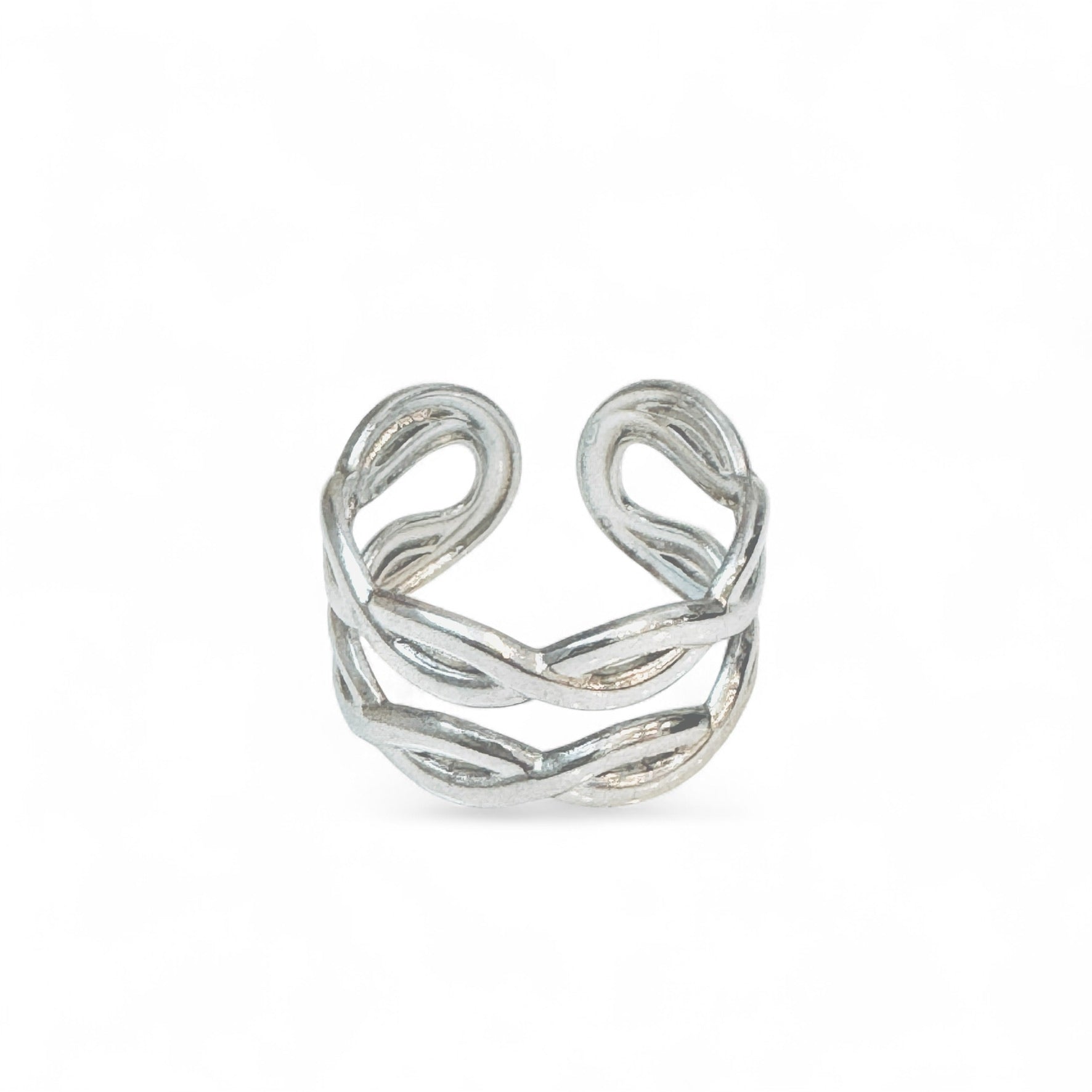 Double Flow Ring 2way ｜ダブルフローリング｜イヤーカフ｜重ね付け