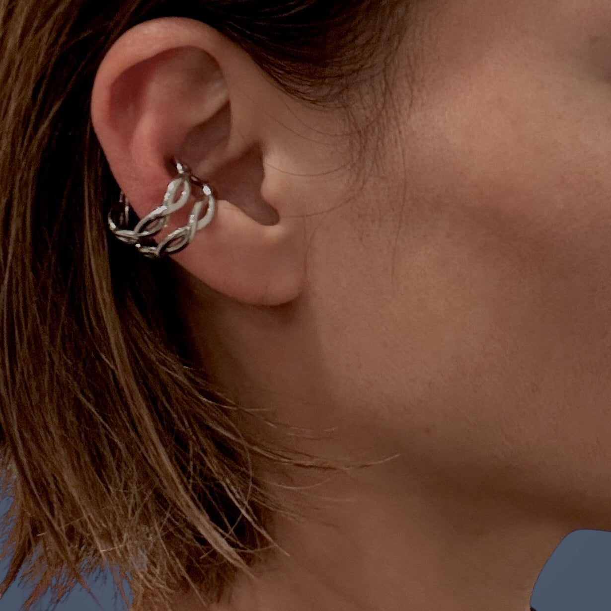 Double Flow Ring 2way ｜ダブルフローリング｜イヤーカフ｜重ね付け