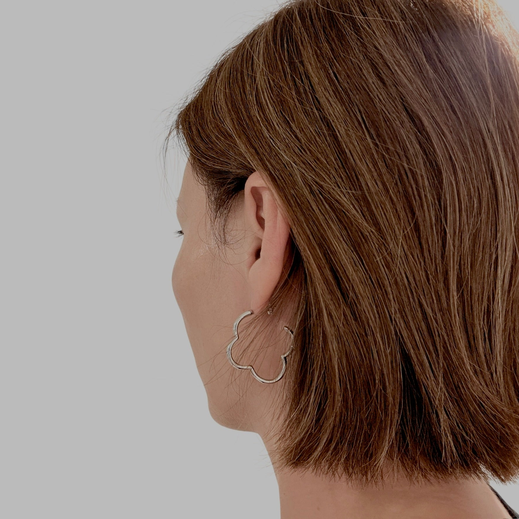 Moroccan hoop Pierce｜アレルギー対応チタンポストの華やかピアス