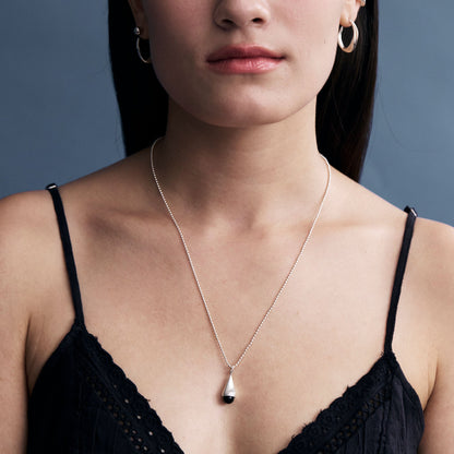 sumuk  ink drop necklace 【short_Black Onyx】
