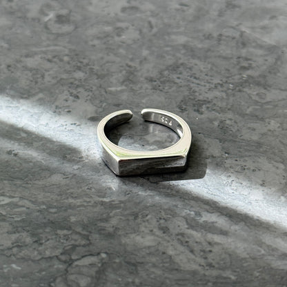 Straight Line Silver Ring　ストレートラインシルバーリング