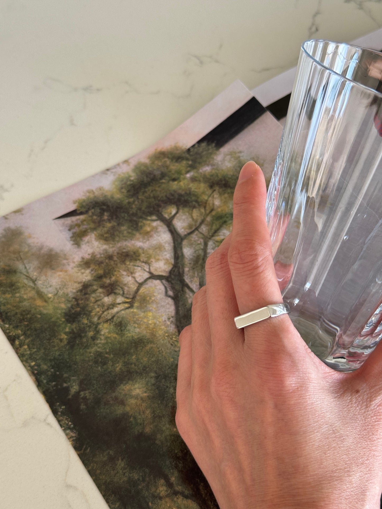 Straight Line Silver Ring　ストレートラインシルバーリング