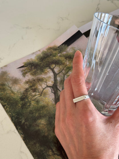 Straight Line Silver Ring　ストレートラインシルバーリング