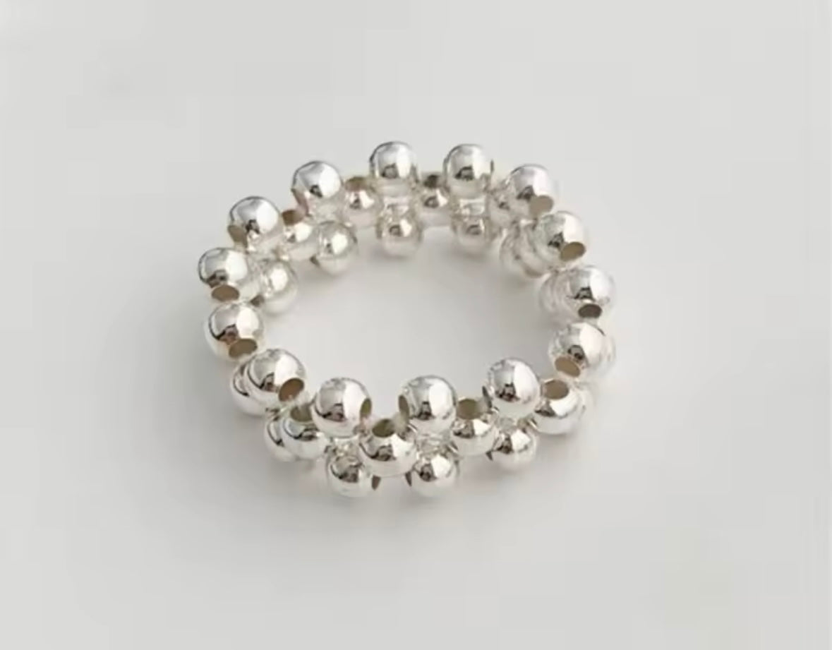 Silver Caviar Ring　シルバーキャビアリング