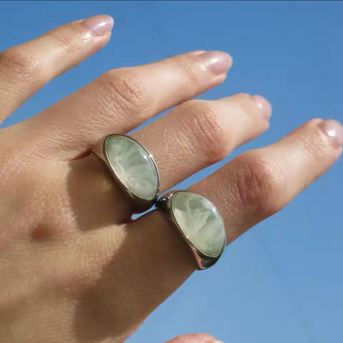Chunky Clear Ring　チャンキークリアリング