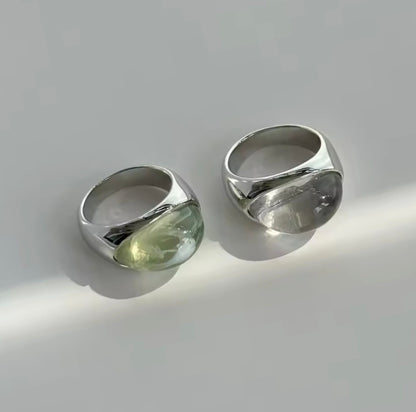 Chunky Clear Ring　チャンキークリアリング