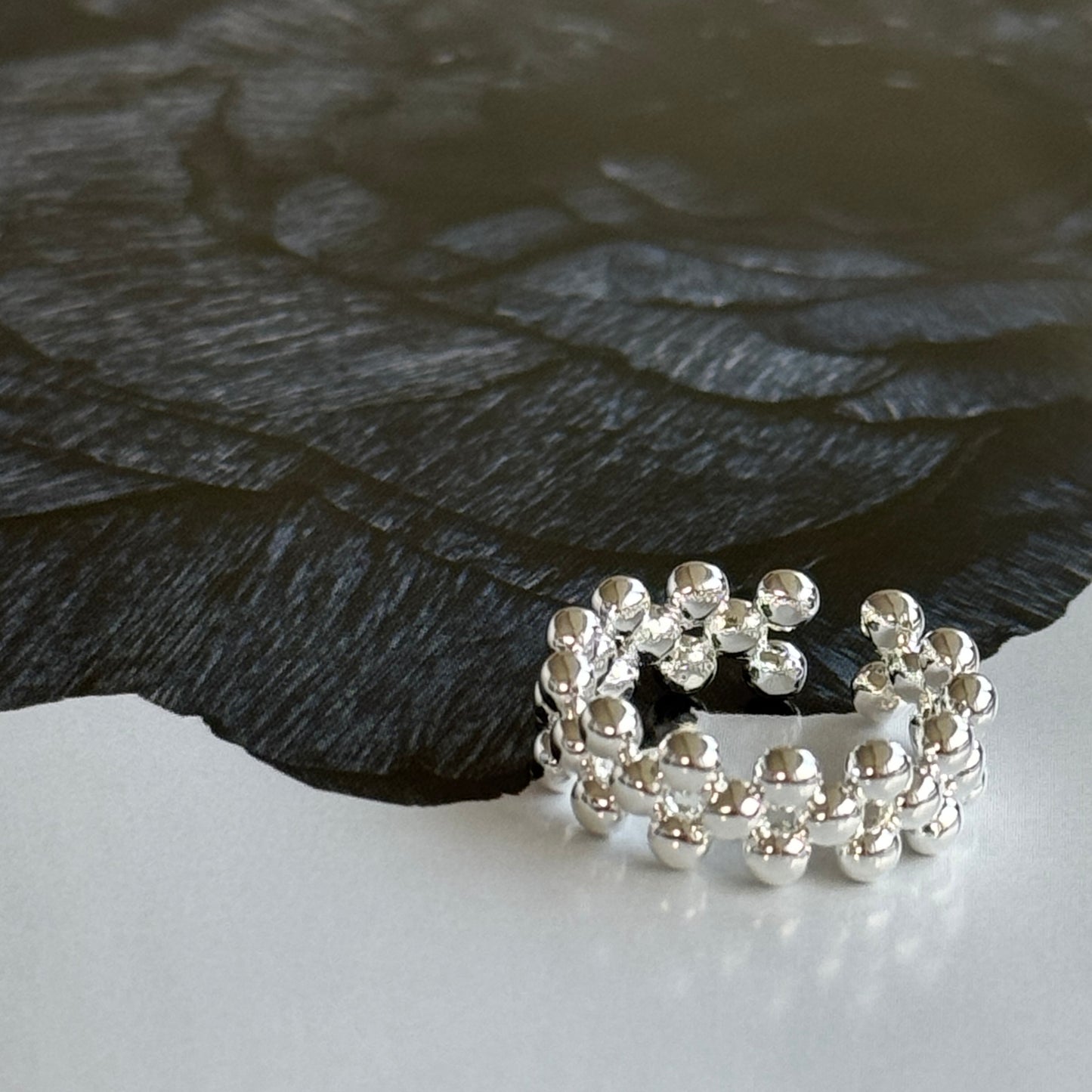 Silver Caviar Ring　シルバーキャビアリング