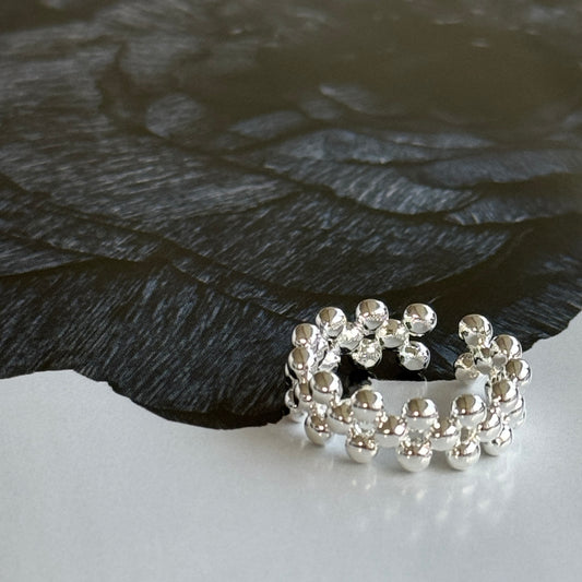 Silver Caviar Ring　シルバーキャビアリング