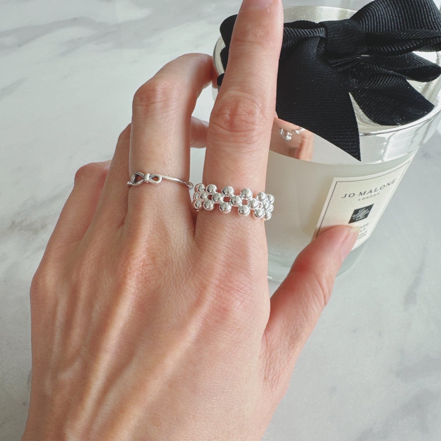 Silver Caviar Ring　シルバーキャビアリング