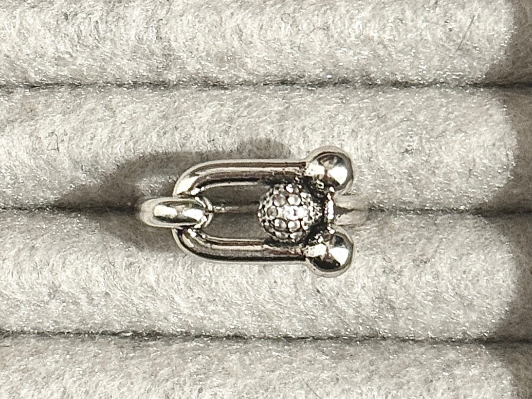 U - art Silver Ring　U字アートシルバーリング