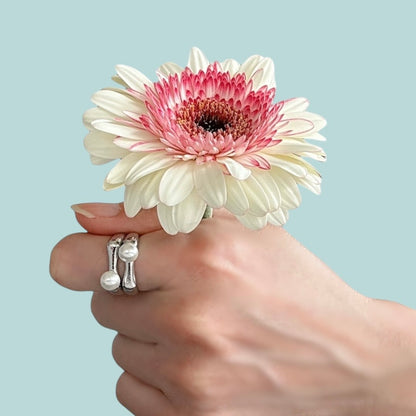 Square Perl Ring　スクエアパールリング